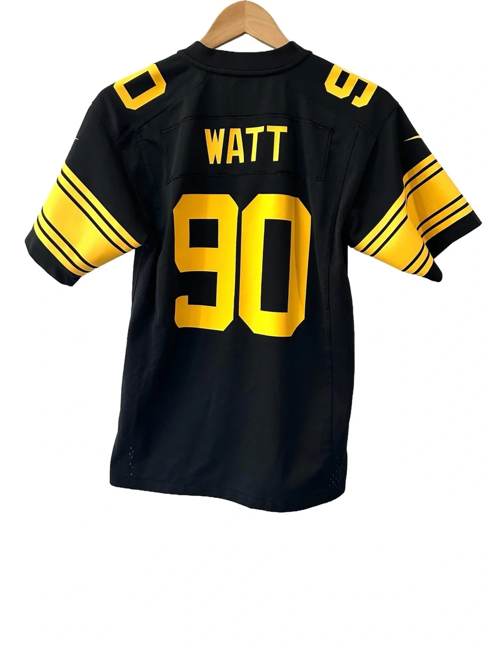 Pittsburgh Steelers TJ Watt Youth Jersey L black gold Nike football fan #90